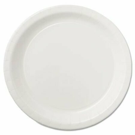 HOFFMASTER Coated Paper Dinnerware, Plate, 9in, White, 50PK, 10 Packs/carton, PK500 PL7095